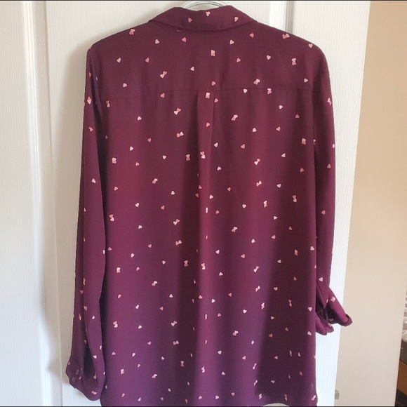 Reitmans Button Up Printed Long Sleeve Blouse - Picture 5 of 6